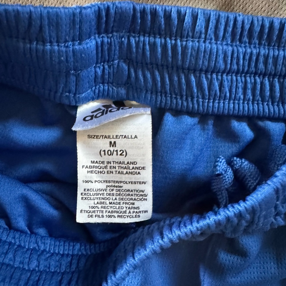 Set of Adidas Athletic Shorts blue, gray, black. Old navy grey print. Size 10/12 - Picture 2 of 6